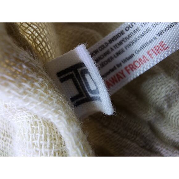 URBAN OUTFITTERS Tan Gauze Stretch Boho Textured STANDARD Pillow Sham - Set of 2 - Picture 6 of 10